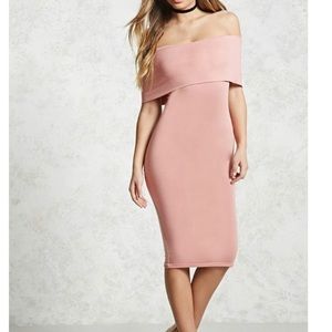 Forever 21 pink rose rustic dress maternity prom